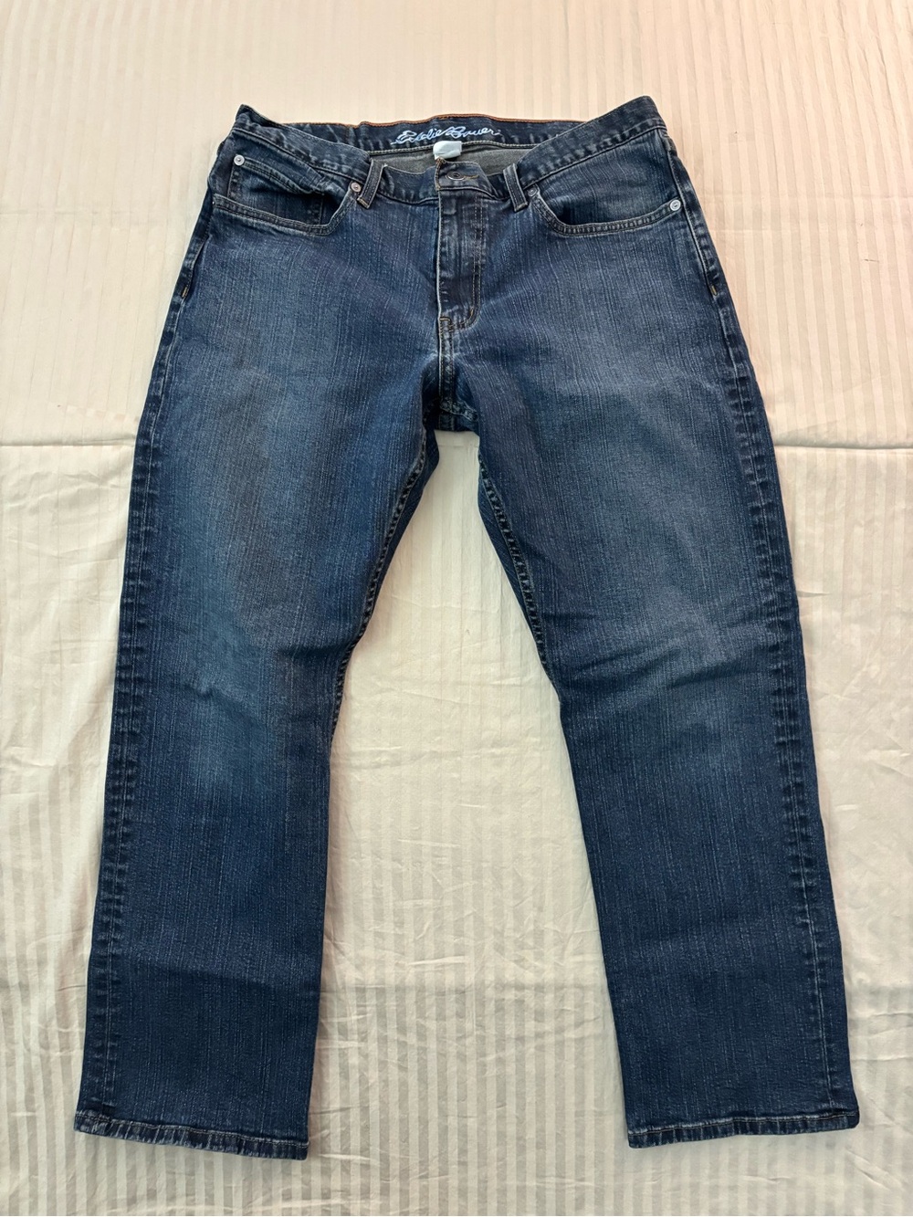 Eddie Bauer Men's Size 34x30 Classic Straight Leg Jeans Blue Denim
